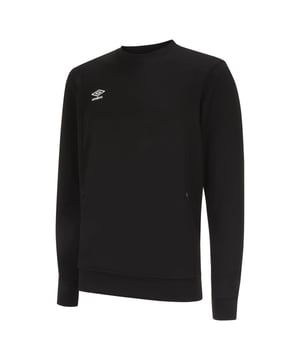 Material: 75% Polyester, 25% Cotton. Fabric: Fleece. Design: Raised Texture, Stacked Logo. Neckline: Crew Neck. Sleeve-Type: Long-Sleeved. Pockets: 1 Side Pocket, Zip. Fastening: Pull Over.