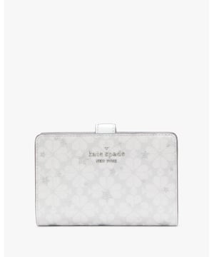 Spade Flower Spade Flower Star Toss Medium Compact Bifold Wallet,  Length: 3.05 Cm,  Width: 14.22 Cm,  Height: 9.14 Cm