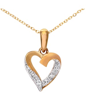 9K (375) witgoud: 1,3 gram; # Diamant: 0,01 ct