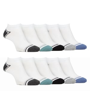 Farah - Men's 10 Pack Bamboo Trainer Socks¿Quién necesita calcetines duraderos para correr pero necesita más suavidad y comodidad? Pues estos calcetines Farah Bamboo Trainer Socks son perfectos. Los calcetines de bambú también ayudan a regular la temperatura por lo que estos calcetines le ayudará a sentirse caliente en el invierno, y fresco en el verano. Los calcetines de bambú también ayudan a regular la temperatura, por lo que estos calcetines te ayudarán a sentirte caliente en invierno y fresco en verano. Estos calcetines, con el emblemático logotipo de Farah cosido en la suela, están disponibles en dos colores tradicionales: Este paquete incluye 10 pares con una excelente relación calidad-precio y están disponibles en 2 opciones de color. Están disponibles en las tallas 6-11 del Reino Unido y están fabricados con un 69% de viscosa de bambú, un 28% de poliamida y un 3% de elastano. Lavables a mano.Extra Product DetailsFarah Men's Trainer SocksExceptionally Soft Bamboo4 Colour DesignsSilk Like TouchMade For Exercise & More10 Pairs Per PackMen's One Size: 6-11 UKSuper Soft BambooHand Washable