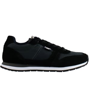 Entrenadores de hombre sintéticos sintéticos negros Hackett Lace-up HMS20880 999