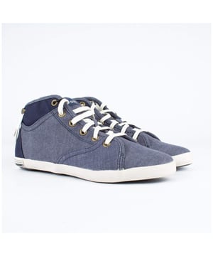 Basket G-Star yuriko Damen Blau Baumwolle. Authentischer Schuh der Marke G-Star - Streetwear/Sportwear-Design von G-Star - G-Star für modebewusste Frauen, perfekt für den Alltag - Die blaue G-Star-Basket passt perfekt zu Ihrem Restgarderobe - Bequemes Baumwollmaterial - Klassische Schnürsenkel - yuriko - Textil