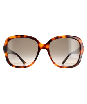 Jimmy Choo Square Womens Havana Brown Gradient SADIE/S  Sunglasses are a fashionable square style crafted from lightweight acetate. The temples feature the Jimmy Choo logo for authenticity.