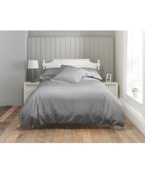 The Lyndon Company 800 Thread Count Duvet Set Double Size Grey  - 200x200cm - 100% Cotton