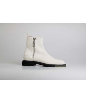 Mens Off White Sponge Ankle Boots in sand.- Suede upper.- Side zip fastening.- Sponge-effect sole.- Rubber sole.- Ref: OMID0110011763