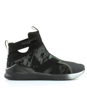 Puma Fierce Strap Swan Negro Textil Zapatillas Slip On Mujer 189461 01