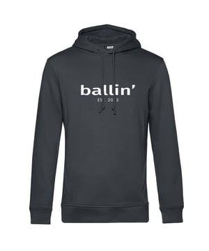 Basic Hoodie von Ballin Est. 2013 in der farbe Grau und in größe L.