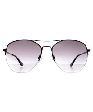 Calvin Klein Aviator Mens Black Grey Gradient CK20121S  Sunglasses are a modern round style crafted from lightweight metal. The silicone nose pads and double bridge ensure an all round comfortable fit. Slender temples feature the Calvin Klein logo for authenticity.