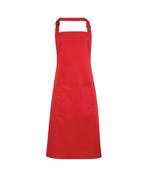 Klassiek eersteklas slabberschort met zak. Zelfgemaakte stoffen nek, zelfgemaakte stoffen banden van 90 cm lang. Schuifgesp. 60ºC Wassen. Maat één. Stof 65% Polyester, 35% Katoenen Twill Gewicht 195gsm Afmetingen Breedte 72cm, Lengte 86cm.