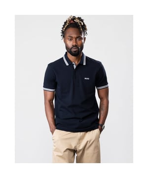 A signature polo shirt by BOSS Menswear, cut to a regular fit. Featuring contrast tipping and a logo at the left chest, this short-sleeved polo shirt is designed in cotton piqué and detailed with further BOSS branding at the undercollar.
Regular fit. Flat-knit collar. Number of buttons: 3. Short sleeves. Flat-knit cuffs. Standard length.
100% Cotton
50469055
Model is 5"8 and wears size M