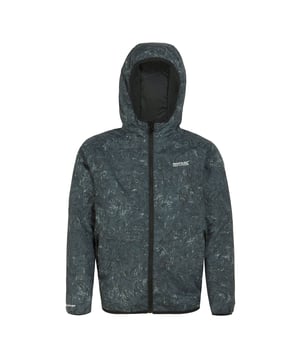 100% Polyester. Material: Recycled Materials. Fabric: Fibre, Synthetic. Filling: Midweight. Design: Terrain Print, Text. Fabric Technology: Airtrap, Breathable, DWR Finish, Insulating, Isotex 10000, Quick Dry, Thermo-Guard, Waterproof, Windproof. Neckline: Hooded. Sleeve-Type: Long-Sleeved. Reflective, Taped Seams. Cuff: Stretch Binding. Hood Features: Elasticated, Grown On Hood, Stretch Binding. Pockets: 2 Lower Pockets, Zip. Fastening: Full Zip. 10000g/m²/24hrs. Hem: Stretch Binding. 11-12 Years: 31 in. 5-6 Years: 24 in. 7-8 Years: 26 in. 9-10 Years: 28.5 in. 13 Years: 32 in. 14 Years: 34 in.