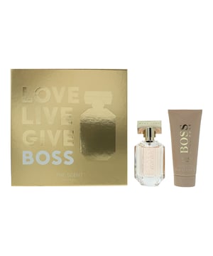 The Scent For Her by Hugo Boss is a fragrance crafted specifically for women, and introduced in 2016, characterized by its floral fruity composition. The scent opens with vibrant top notes of Peach and Freesia, imparting a fresh and inviting aura. Complementing these are the alluring notes of Osmanthus and Cacao, adding depth and richness to the fragrance. This 2 Piece Gift Set includes The Scent Eau de Parfum for Her by Hugo Boss along with a scented Body Lotion, providing a luxurious and coordinated experience for the senses.