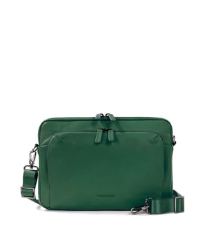 Unisex Crossbody tas met ritssluiting. twee open binnenzakken. één voorkant met externe zakken met ritssluiting. verstelbare en afneembare lederen schouderband. ontbrekend handvat. een binnencompartiment.  extern materiaal. polyester binnenkant. Afmetingen: 34x23x8,5 cm. Modeproduct