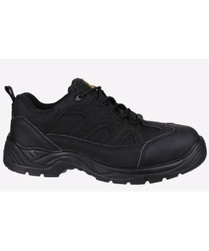 Lightweight vegan-friendly safety shoes suitable for vegans or vegetarians with industrial standard 200J steel toe cap and steel midsole protection.
- Vegan-friendly non-leather upper of microfiber, synthetic PU and breathable mesh
- Impact and compression resistant 200 Joule steel toe cap
- Penetration resistant steel midsole for underfoot protection
- Padded collar and tongue for extra support and comfort
- Easy-change pull-on loop and and stylish fabric loop lacing
- Scuff cap protects the toe cap from abrasion and general damage
- Lightweight and flexible single density polyurethane outsole
- Conforms to European EN ISO 20345:2011 SBP SRC safety footwear standards
- Vegan safety boots suitable for men and women with unisex size range
- This style is free from any animal content including colorants, glues and adhesives which are made with resin