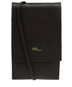 The 'Rina' cross body phone bag from Pure Luxuries London's Knightsbridge Collection is handcrafted from gold standard Nappa leather with a super-soft and smooth finish. The 100% cotton lined main compartment is a simple slip pocket concealed under a fold-over top. The crescent design under the fold-over top allows for ease of access to your essentials which ensures they are secured. A unique slip design leather strap with a maximum drop length of 70cm adorns this accessory. The minimalist Pure Luxuries logo is embossed in gold foil for a beautifully simple finishing touch.