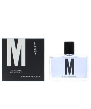 Banana Republic M is a citrus aromatic fragrance for men. Top notes fig leaf plum citruses. Middle notes sage rosemary jasmine. Base notes musk cedar sandalwood. Banana Republic M was launched in 1996..