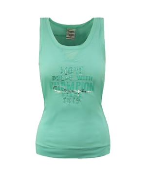 Champion Heritage Classics Sleeveless Green Womens Sports Vest Top 106336 8630
