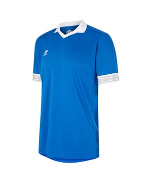 Gewebetechnik: Leicht. Elastan, Polyester. Gewebe: Mikronetzgewebe, Micro-Mesh. Design: Gestapeltes Logo. Bündchen: Kontrast. Kontrast, flacher Strickkragen, gerippt, Schaftrand zum Umklappen. Kurzärmlig.