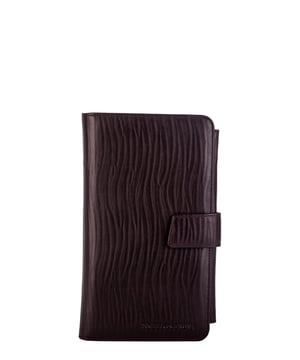 This hardworking travel wallet / document holder is super practical and stylish. With 18 card holder slots, three large slip pockets and a large zipped pocket, you can organise all your important travel documents and currency. The rigid grain leather gives it an antique look and the intricate stitch detail finishes off the look. Features: , Rigid grain leather, Smith & Canova blind debossed logo, Three large slip pockets, 18 card holder slots, ID window slot, Transparent picture slot, Large zipped pocket, Detachable leather wrist strap
