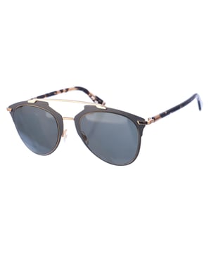 Women's sunglasses, with metal frames.
 Aviator-shaped frame.
 Acetate temples.
 100% UV Protection.
 Anti-reflective lenses.
 Includes certificates of authenticity and warranty.
 Measures: Measurements: Lens height: 47 mm, Lens width: 52 mm, Bridge: 21 mm, Temples: 140 mm.
 Composition: Metal
 Care:
Cleaning and maintenance:
 - Clean the glasses with soap and water (neutral).
 - Do not use dirty or abrasive cloths, which may alter the characteristics of the filters.
 - Use only original accessories and spare parts.