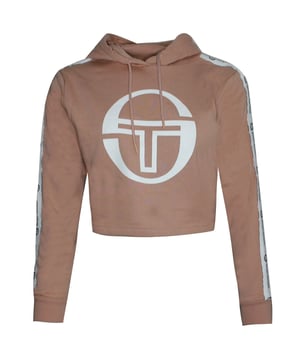 Sergio Tacchini Goran Hoodie Womens Cropped Sweatshirt Roze Trui 38072 710