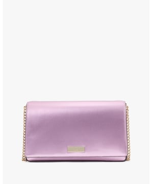 Kenzie Patent Fabric Chain Convertible Crossbody, Small Logo Plate, Black Slip Pocket,  Length: 3.90 Cm,  Width: 25.80 Cm,  Height: 15.00 Cm