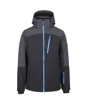 Material: 94% Polyester, 6% Elastan TPU-Membran. Gewebe: Gewebt. Design: Farbblock, Logo. Kinnschutz, gepolstert, verschweißte Nähte, Unterarmbelüftung. Stoff-Technologie: TP75, Wasserdicht, Winddicht. Manschette: Verstellbar, Innerer Stretch. Ausschnitt: Kapuze. Ärmel-Typ: Langärmelig. Kapuzen-Merkmale: Verstellbar, abzippbar. Taschen: 1 Brusttasche, 2 Seitentaschen, 1 Ärmeltasche, wasserabweisender Reißverschluss. Verschluss: Wasserabweisender Reißverschluss. 5000g/m²,/24hrs. Wasserdichte Bewertung: 5000mm. Saum: Kordelzug.