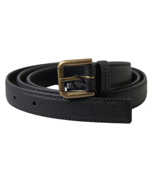 Brand new with tags
  100% authentic Dolce & Gabbana belt
  Quality black leather
  Metal buckle closure
  Designed for men
  Tag size of 100 cm or 40 inches
  Width of 2 cm
  Logo details
  Made in Italy
Material: 100% Leather
