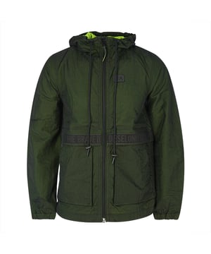 Diesel J-Hisami Green Jacket. Diesel Green Jacket. Central Zip Closure, Front Pockets. Back Design. Style - J-Hisami 0SAUF 900. Branded Badge