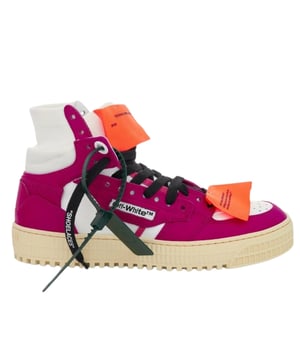 Off White Sneakers Zapatillas de deporte de cuero rosa Zapatillas de deporte de cuero, Streetwear, Off Court 3.0 Lace Fasten, etiqueta Off-White 100% cuero OWIA112F22LEA0010132