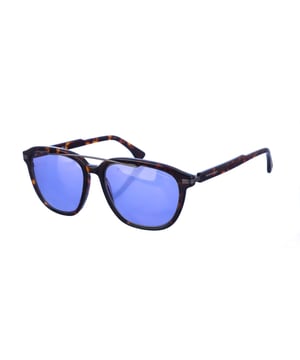 Gafas de sol Armand Basi con montura de acetato.
 Color Habana
 Forma rectangular.
 Lentes de color Azulado
Detalle metalico en la parte superior de la montura.
 Patillas de acetato a tono, con el nombre de la marca grabado.
 100% Protección UV. 
 Cristales antirreflejo.
 Incluye una funda de tela de protección.
Los colores reales del producto pueden variar ligeramente con respecto a los colores que muestra su monitor.
 
 Medidas  Ancho lente: 55 mm. Puente: 17 mm. Patillas: 145 mm.
 
 Limpiar las gafas con agua y jabón (neutro).
 - No utilice paños sucios o abrasivos, que puedan alterar las características de los filtros.
 - Utilice solo accesorios y repuestos originales.