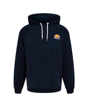 Langarm Sweatshirt mit Kapuze für Herren von der Marke ellesse. Markentypischer Logo-Print auf der Vorderseite, Kängurutasche, weicher Baumwoll-Mix.