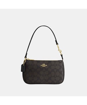 Nolita 19 in Signature Canvas, Two credit card slots,  Length: 19.00 cm,  Width: 5.00 cm,  Height: 11.50 cm