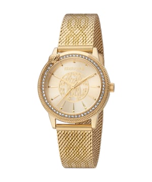 RC5L037M1035 Roberto Cavalli 4894626189913 Reloj de mujer de cuarzo en acero inoxidable color champán, 5 ATM, 32 mm