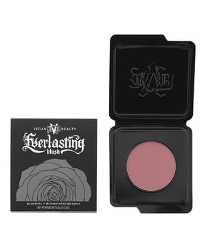 KVD Everlasting Refill Blush is a high-quality blush formula that delivers long-lasting, vibrant color to your cheeks. This refillable blush is part of the KVD Everlasting Blush collection, known for its exceptional pigmentation and smooth application. The blush is finely milled and blends effortlessly onto the skin, providing a soft and natural-looking flush of color. It is available in a range of shades to suit different skin tones and preferences, from subtle neutrals to bold and vibrant hues. Whether you prefer a soft, romantic glow or a bold pop of color, the KVD Everlasting Refill Blush has options to help you achieve your desired look. The formula is buildable, allowing you to customise the intensity of the blush. Whether you prefer a sheer wash of color or a more dramatic effect, you can easily layer the product to achieve your desired level of pigmentation. The blush has a velvety texture that blends seamlessly into the skin, leaving a smooth and flawless finish.  Not only does the KVD Everlasting Refill Blush provide beautiful color, but it is also formulated to be long-lasting. The blush stays put throughout the day, resisting fading or smudging, so you can enjoy a fresh and radiant look for hours.