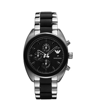 Emporio Armani AR5952 - Reloj para hombre cuarzo acero inoxidable• material: acero inoxidable• cristal: minèral• pulsera: acero inoxidable• correa: plata negro• resistencia al agua: 50 m (5 ATM)• tamaño de la caja: 43 mm