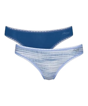 Dieser Mini-Slip vereint hohen Tragekomfort mit stilvollen Details. Gefertigt aus superweichem, strapazierfähigem Baumwolljersey, bietet er ein angenehmes Hautgefühl und langanhaltende Qualität. Die niedrige Taille und die schmale Seitenpartie sorgen für eine moderne, schmeichelhafte Passform. Weiche, flache Kanten und glatte Nähte machen den Slip unter der Kleidung unsichtbar und verhindern unangenehmes Scheuern. Zarte, geometrische Spitze am Saum verleiht dem Slip eine elegante Note. Der Schrittbereich ist angenehm weich gefüttert, was zusätzlichen Komfort garantiert. Dank der Formbeständigkeit und Farbbrillanz bleibt der Slip auch nach vielen Wäschen wie neu und zeigt kein Pilling. Erhältlich im praktischen Doppelpack, ist dieser Slip perfekt für den täglichen Gebrauch. Ideal für Frauen, die Wert auf Komfort und stilvolle Details legen.