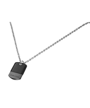 Police: "FRAGMENT" Pendant silver chain fashionable unisex necklace