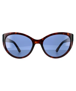 Las gafas de sol para mujer Moschino Cat Eye Dark Havana Blue MOS065/S son un elegante estilo de ojo de gato, elaboradas en acetato grueso y terminadas con detalles metálicos y la marca Moschino en las patillas.