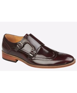 Be sure to pair these with a suit or jeans and create the perfect go too smart outfit that will be sure to turn heads and make you stand out from any crowd- Synthetic upper
- Monk strap closure
- Cushioned footbed
- Brogue detailing
- Raised heel 
- Durable rubber outsole