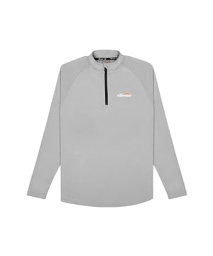 Fitness-Shirt  für Herren von der Marke ellesse. Logo-Print und Stehkragen mit Zipper. Leichte Jersey-Qualität aus Polyester. Für Sport und Freizeit.