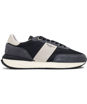 Make A Bold Streetwear Statement In These Pepe Jeans London Buster Kicks. These Stylish Trainers Are Ready To Fuse Sporty Running Inspiration With Laidback Swagger And Retro-inspired Vibes. Premium Suede Uppers Feature The Iconic Pepe Jeans Tape Down The Sides, While A Stabilised Heel And Extra Cushioning Ensure All-day Comfort. With A Lightweight Eva Midsole And Rugged Gum Rubber Outsole, The Buster Trainers Will Have You Walking Tall In Heritage Urban Fashion.