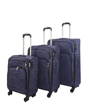 Embárcate en una aventura tropical con nuestra exquisita colección de equipaje de 8 ruedas Presentamos la colección de viaje tropical: una fusión de funcionalidad y estilo diseñada para el explorador moderno. Cada pieza muestra un estampado tropical vibrante, que te transporta instantáneamente a paisajes paradisíacos. Desde el pequeño y compacto estuche hasta el espacioso estuche grande, esta colección te asegura viajar con comodidad y moda. Características principales: Estampado tropical llamativo: sumérgete en el encanto del paraíso con un estampado vívido Tamaño de cabina compacto: cumple con los requisitos de las aerolíneas para un embarque sin complicaciones, con un interior espacioso y maniobrable con un asa resistente y ruedas de 360 ​​grados. Suaves ruedas giratorias duales de 8 ruedas de 360 ​​grados para una movilidad sin esfuerzo Cerradura segura integrada de 3 dígitos aprobada por la TSA para mayor seguridad. Fabricada con material de nailon Jacquard 900D ultrarresistente para mayor durabilidad. Asa telescópica con autobloqueo y cierre con cremallera para un uso fácil. Disfrute de la combinación perfecta de practicidad y estética con nuestra colección de viaje tropical: su pasaporte a un viaje perfecto y con estilo. Maleta de cabina de 18 pulgadas: tamaño 55 x 37 x 20 cm Peso: 2,45 kg Capacidad: 31 litros Maleta mediana de 26 pulgadas: tamaño 68 x 43 x 28 cm Peso: 3,2 kg Capacidad: 75 litros Maleta grande de 30 pulgadas: tamaño 79 x 48 x 30 cm Peso: 3,65 kg Capacidad: 109,5 litros Nota: seleccione el tamaño preferido. Los tamaños se venden individualmente, no en juegos.