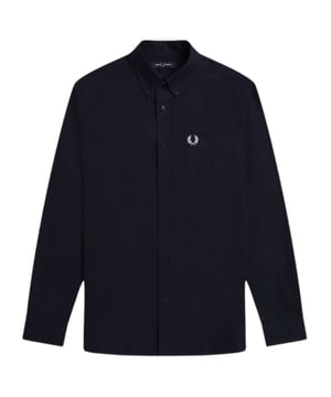 Camisa Manga Larga Azul Marino, 100% Algodón, Camisa Azul. Cierre de botones, camisa de manga larga, cuello con cuello, camisa azul marino oscuro