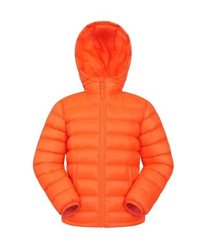 Outer Materials: 100% Polyamide. Lining Material: 100% Polyester. Filling Material: 100% Polyester. Filling: Microfibre. Design: Logo, Quilted. Fabric Technology: DWR Finish, Water Resistant. Cuff: Elasticated. Neckline: Hooded. Sleeve-Type: Long-Sleeved. Hood Features: Grown On Hood. Pockets: 2 Side Pockets. Fastening: Full Zip. 2-3 Years: 21.5 in. 3-4 Years: 22.5 in. 11-12 Years: 30.5 in. 5-6 Years: 24 in. 13 Years: 33 in. 7-8 Years: 26 in. 9-10 Years: 28.5 in.