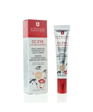 Erborian CC Eye Eye Contour Cream is infused with Centella Asiatica, which soothes and repairs delicate skin while providing deep hydration. This multitasking formula conceals dark circles, reduces the appearance of fine lines, and illuminates the under-eye area for a refreshed, radiant look. Lightweight and gentle, it’s the perfect solution for brighter, smoother eyes.