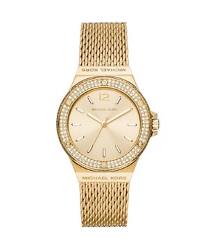 Specification Details Brand Michael Kors Model MK7335 Barcode Number 4064092191844 Gender Women's Case Size Case Material Stainless Steel Case Colour Gold Dial Colour Gold Band Material Band Colour Gold Movement Chronograph No Water Resistance
