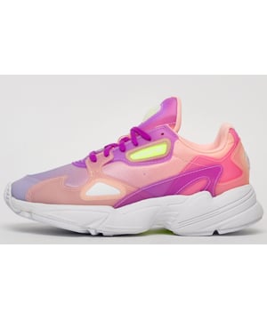 Womens adidas Originals Falcon Trainers in purple.- Mono mesh upper.- Lace closure.- Torsion X-Bar. - EVA midsole. - Tongue  side and heel logo. - Rubber outsole. - Textile and Synthetic upper  Textile lining  Synthetic sole. - Ref.: FW2486