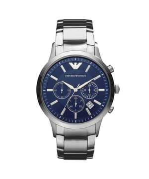 Shop Emporio Armani, de beste in klasse en stijl. Herenhorloge AR2448 EAN 4048803842928. Diepblauwe Multi Dial wijzerplaat.