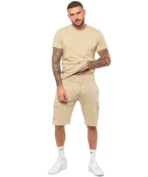 Enzo Mens T-Shirt Tracksuit Set With Shorts. Crew Neck Short Sleeve T-Shirt. Soft, Comfortable, Regular Fit Top. Features EZ Logo Printed On Chest. Paired With Enzo Cargo Shorts. Elasticated Waistband With Adjustable Drawstring. Features 2 Side Pockets and 2 Cargo Pockets.